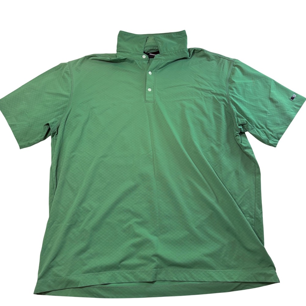 Nike Tiger Woods Collection Mens XL Green Dri-FIT Diamond Golf Polo Shirt